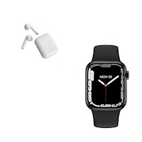 Pack Smartwatch T56 Plus Negro y Audifono I12 Blanco